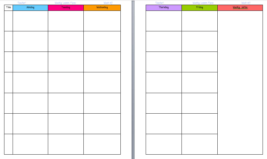 9 Block Scheduling Lesson Plan Template Template Free Download